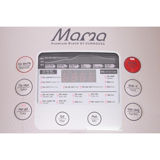 Nồi cơm điện tử Sunhouse mama 1.5 lít SHD8915-Lòng nồi chống dính 2 lớp dày 2.8 mm, nấu ăn ngon