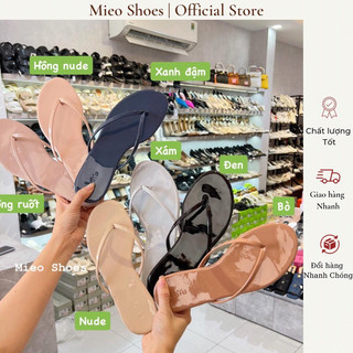 Dép Lê / Dép Kẹp Nữ Bóng Đế Tpr Dẽo Xịn MieoShoes D2422 D2423 D2424 D2425 D2426 D2427 D2428 D2629