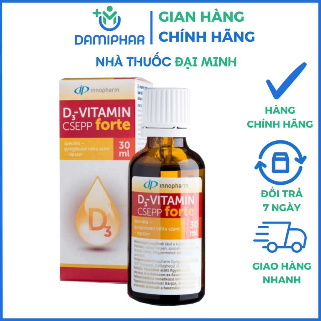 Vitamin D3 Forte VitaPlus Lọ 30ml - Bổ Sung Vitamin D Hỗ Trợ Chống Còi ...