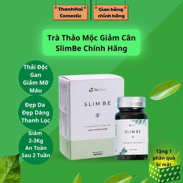 Giảm Cân Slim Be , Trà Thảo Mộc Giảm Cân Hỗ Trợ Giảm Béo Giảm Cân An Toàn Hiệu Quả Không Gây Mệt Mỏi hộp 30 viên