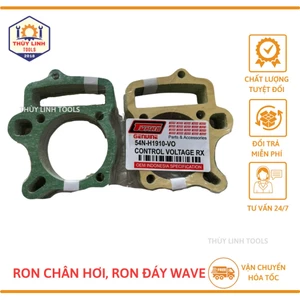 Ron chân hơi Dream, ron đáy xe máy Dream/Wave hàng Indo 2 mặt vàng xanh THÙY LINH TOOLS