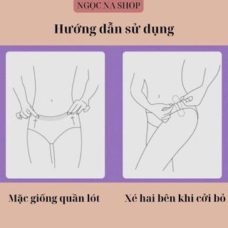 Băng vệ sinh dạng quần YISHU túi 20 cái (size S-M,L-xl) - Dùng 1 lần, mềm mại, thấm hút, thoải mái và tiện lợi
