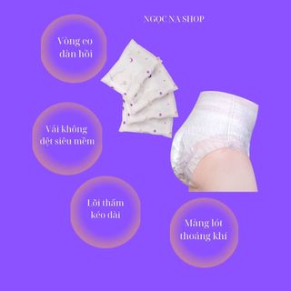 Băng vệ sinh dạng quần YISHU túi 20 cái (size S-M,L-xl) - Dùng 1 lần, mềm mại, thấm hút, thoải mái và tiện lợi