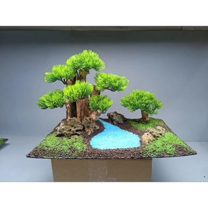 Mẫu tiểu cảnh " Mẫu Tử" Dành cho bể cá cảnh, bể thủy sinh ngang 35 đến 50 cm. có 5 màu sắc