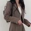 Set áo VEST NỮ DÁNG NGẮN (kèm VIDEO THẬT) nữ hàng Quảng Châu DÁNG LỬNG độn vai may 2 lớp quần suông tuyết mưa