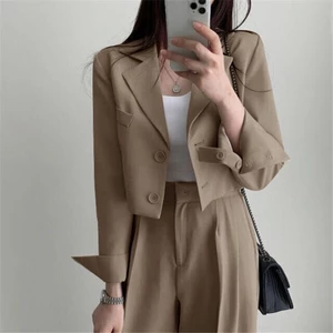 Set áo VEST NỮ DÁNG NGẮN (kèm VIDEO THẬT) nữ hàng Quảng Châu DÁNG LỬNG độn vai may 2 lớp quần suông tuyết mưa