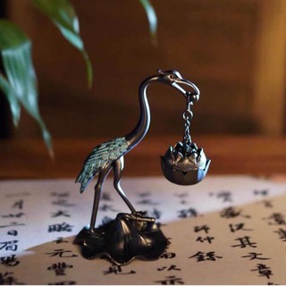 Hạc Đốt Trầm Hương - LƯ XÔNG TRẦM HẠC TIÊN NGẬM HOA SEN Hồng Hạc Đốt Trầmương Lư H Hương Chất Liệu Đồng L10