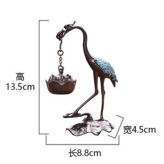 Hạc Đốt Trầm Hương - LƯ XÔNG TRẦM HẠC TIÊN NGẬM HOA SEN Hồng Hạc Đốt Trầmương Lư H Hương Chất Liệu Đồng L10