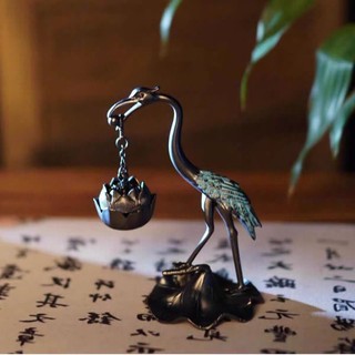 Hạc Đốt Trầm Hương - LƯ XÔNG TRẦM HẠC TIÊN NGẬM HOA SEN Hồng Hạc Đốt Trầmương Lư H Hương Chất Liệu Đồng L10
