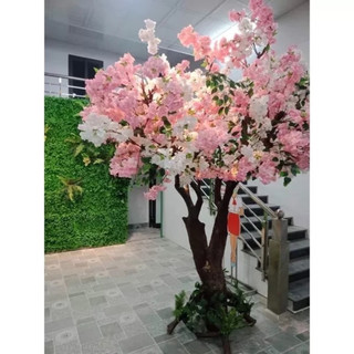 < Hàng loại 1>Cành hoa anh đào chùm Nhật bản cao cấp nhập khẩu 1m- Hoa giả trang trí