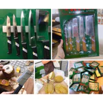 [Hàng Thái BH 5 năm] bộ dao kiwi thái lan set dao kiwi thái lan bộ dao nhà bếp cao cấp Cán Gỗ/ Bộ Dao Cán Nhựa — ảnh 1