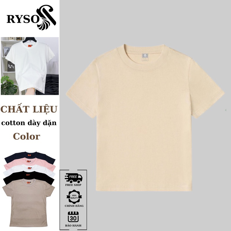 Áo thun baby tee trơn đủ size áo form ôm basic mềm mịn co dãn 4 chiều dày dặn RYSO FASHION spe
