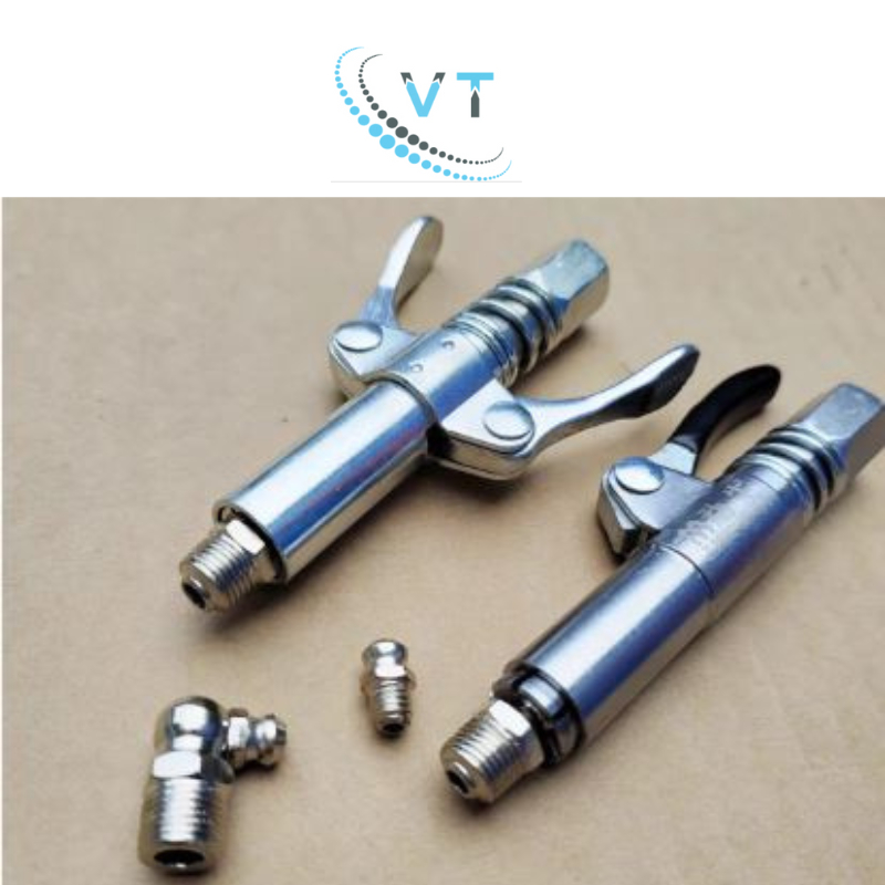 Đầu bơm mỡ bò 2 cánh 6 chấu chất liệu thép không rỉ