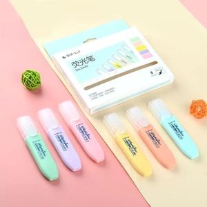 Bút dạ quang màu nước đánh dấu nhớ dòng highlight 6 màu dùng để đánh dấu trang trí