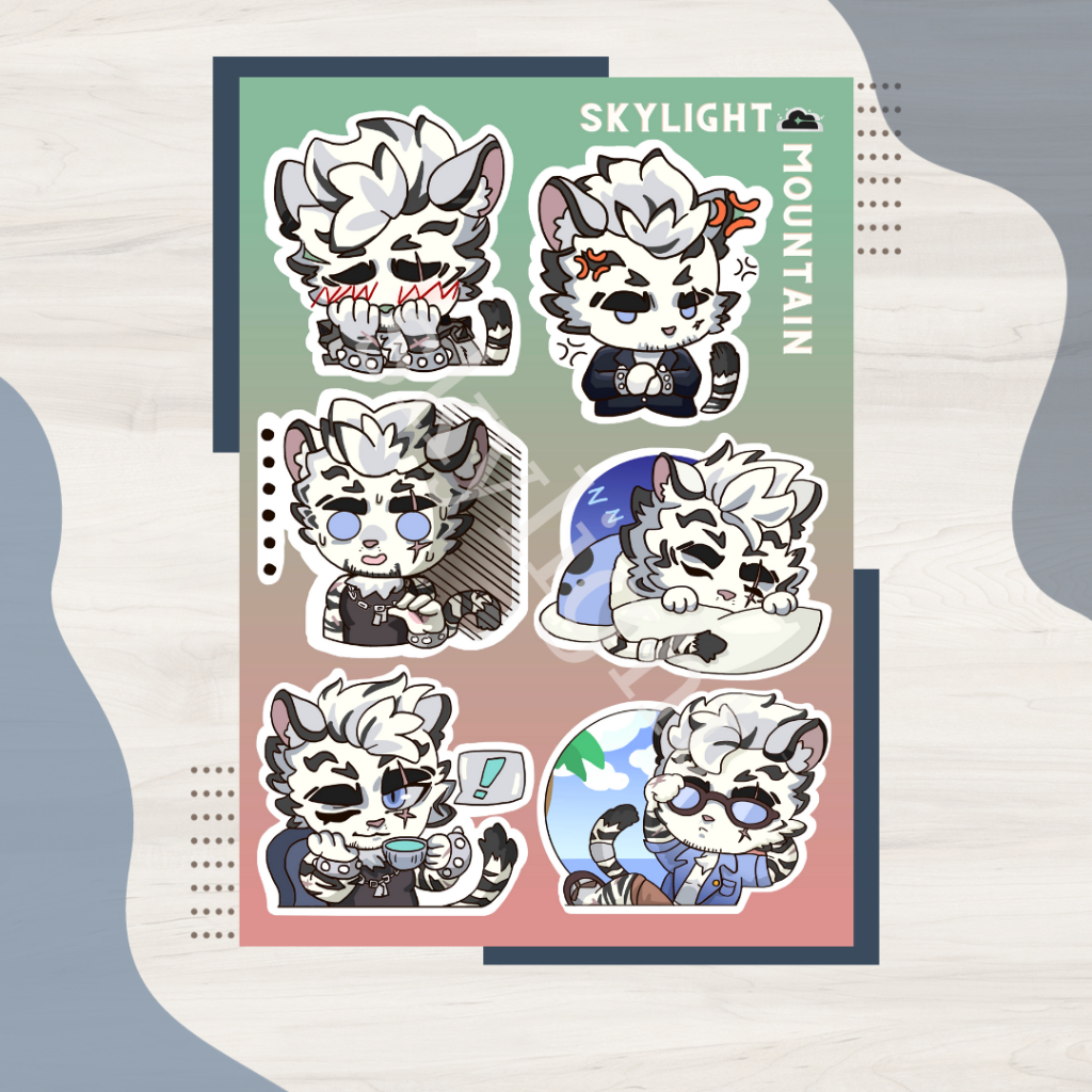 NO.01 MOUNTAIN - Sticker Furry Sheet A6 Decal chống nước | Shopee Việt Nam