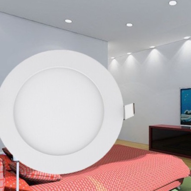Đèn Led Cao Cấp âm trần siêu mỏng 6w 9w 12w 1 chế độ- 3 chế độ, - bảo hành 12 tháng #âmtrần