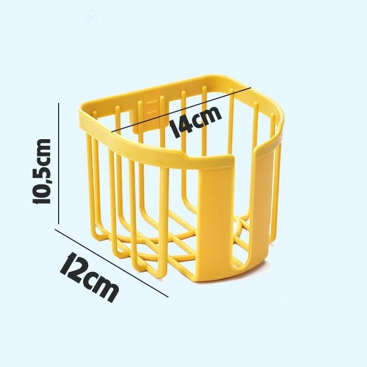 Giỏ tiện ích 3380 Giỏ đựng giấy vệ sinh dán tường tiện ích Việt Nhật, Khay kệ đựng đồ đa năng nhà tắm, nhà bếp