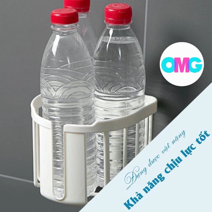 Giỏ tiện ích 3380 Giỏ đựng giấy vệ sinh dán tường tiện ích Việt Nhật, Khay kệ đựng đồ đa năng nhà tắm, nhà bếp