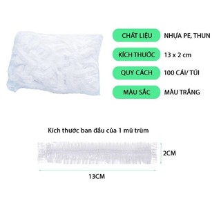05 MŨ NILON TRÙM ĐẦU TÓC LÀM HÓA CHẤT VÀ NHIỀU CÔNG DỤNG KHÁC