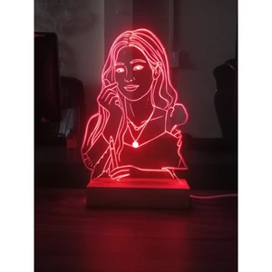 Đèn ngủ 3d để bàn Khắc hình Jennie trang trí phòng ngủ, đèn led decor làm quà tặng cực chất cho bạn bè
