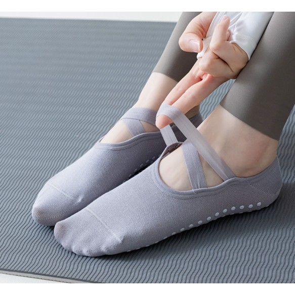 Vớ Tất cổ thấp chống trượt hỗ trợ tập YOGA phong cách dễ thương, xinh xắn.