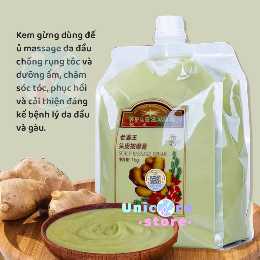 Kem Ủ Tóc Gừng Nóng Phục Hồi Hư Tổn Boqian Nội Địa Trung 1000ml