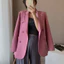 Áo vest nữ blazer nữ công sở hàng Quảng Châu túi NẮP TAM GIÁC (kèm video thật) độn vai may 2 lớp bigsize