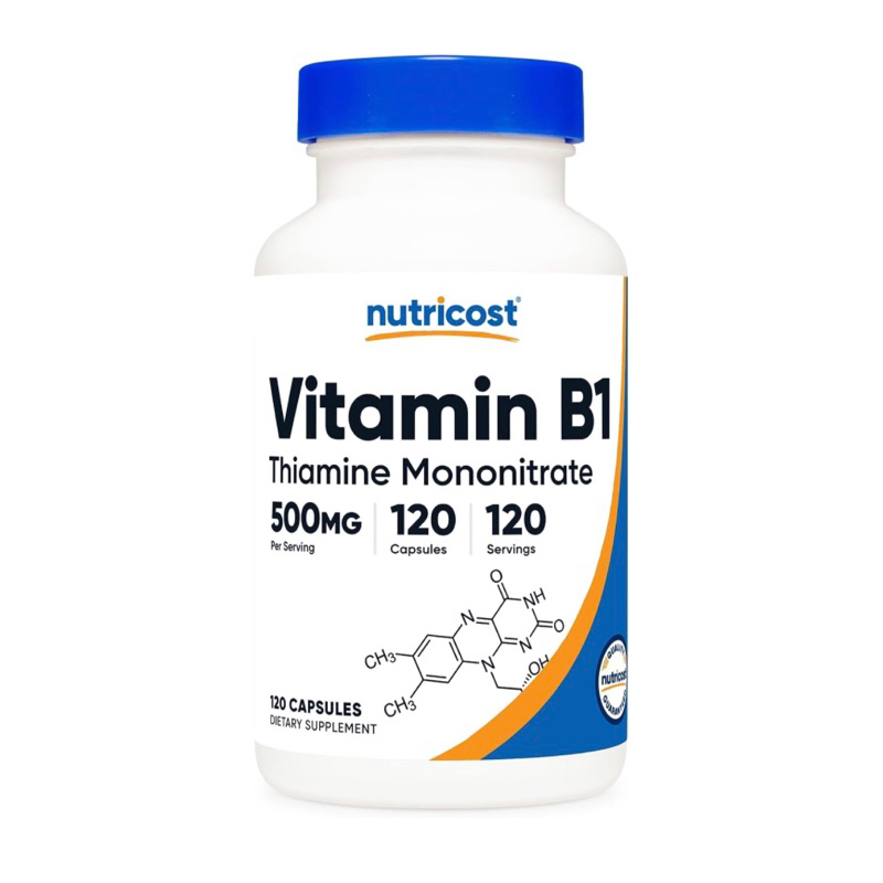 Vitamin B1 Nutricost Thiamine Mononitrate 500mg 120v USA Shopee Việt Nam