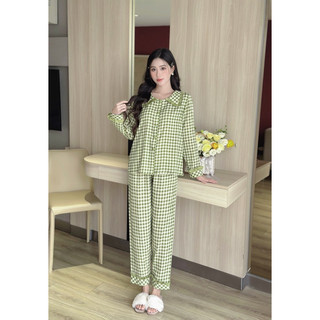 𝗛𝗮̀𝗻𝗴 𝗰𝗵𝗶́𝗻𝗵 𝗵𝗮̃𝗻𝗴 Bộ đồ ngủ mặc nhà nữ pyjama Miie chất liệu đũi Viscose form rộng- O.N WORKSHOP