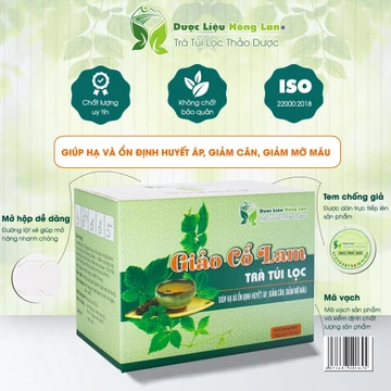 Trà Túi Lọc Giảo Cổ Lam Dược Liệu Hồng Lan - Giúp Hạ và ổn định Huyết Áp, giảm Cân, giảm Mỡ máu