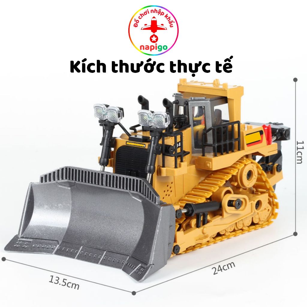 Xe ủi điều khiển từ xa YIGONG 9 kênh gầu hợp kim