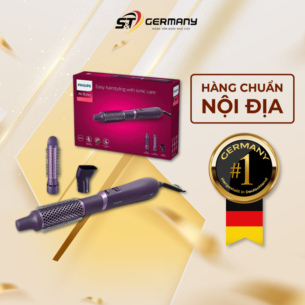 Lược sấy tạo kiểu Philips AirStyler series 3000 BHA305/00 Nội Địa