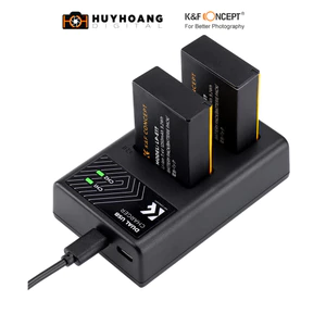 Combo 2 Pin 1 Sạc K&F NP-FW50 Sony A6000 / A6100 / A6300 / A6400 / A6500 / A7 / A7M2 / A7R KF28.0015