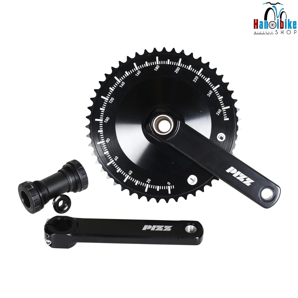 Đùi đĩa xe đạp Fixed Gear 1 tầng PIZZ kèm trục rỗng đĩa đặc | Shopee ...