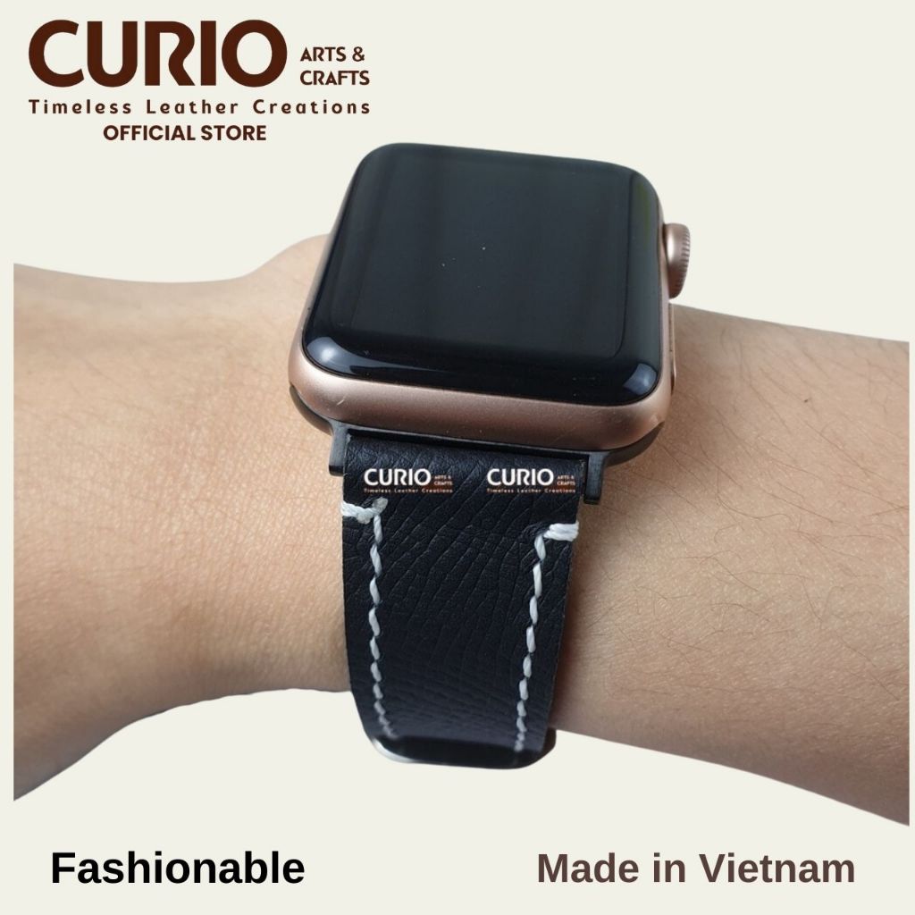 Dây đồng hồ da bò Epsom Handmade, dây đeo thủ công tặng khóa + chốt (WSB_EV2_HM) – CURIO LEATHER