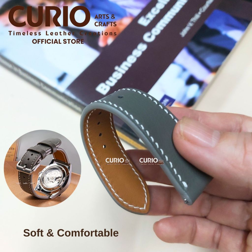 Dây đồng hồ da thủ công Swift cho Iwatch, tặng hộp gỗ + bộ chốt + khóa gài – WSB_SWIFT CURIO LEATHER
