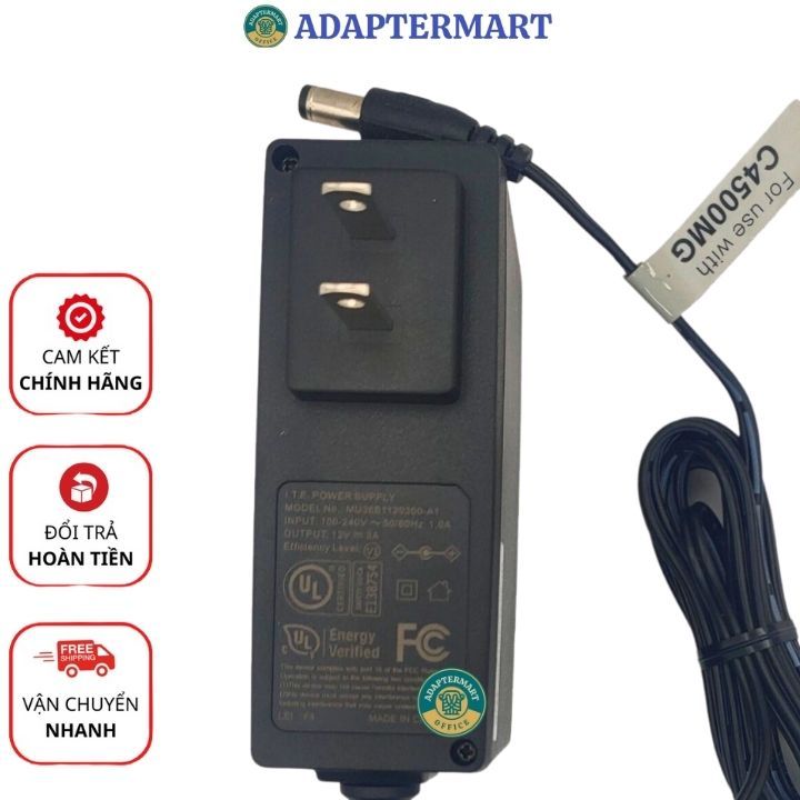 Adapter nguồn màn hình Viewsonic 12v 3a 4a 5a zin xịn | Shopee Việt Nam