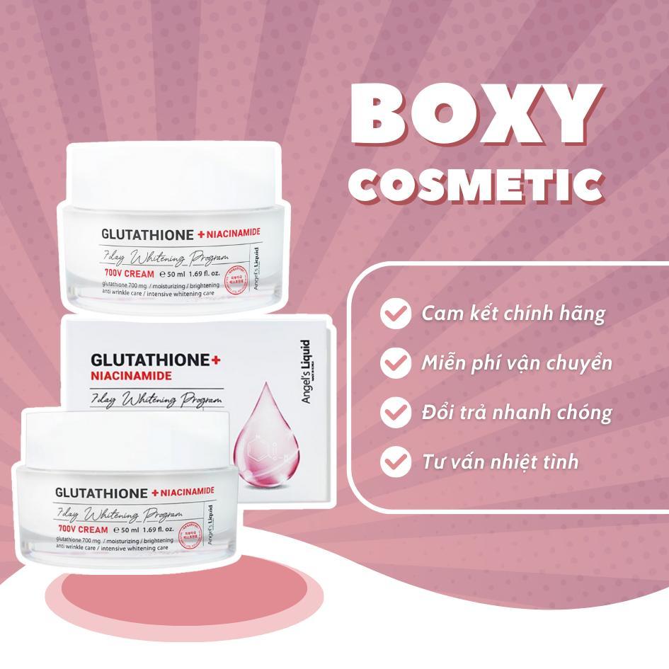 glutathione niacinamide 700 v cream Kem dưỡng Angel's Liquid Glutathione Plus Niacinamide 700 V Cream 50ml