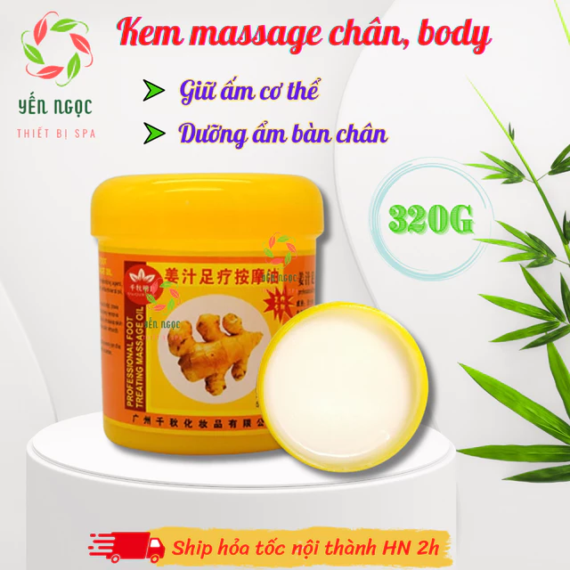 Kem massage chân gừng, colllagen, massage body | Kem massage body, massage bàn chân giữ ấm cơ thể