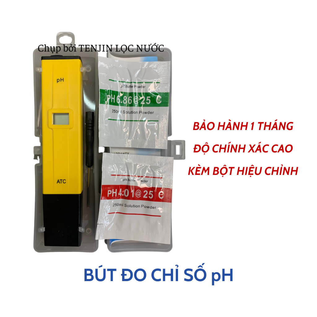 Bút Đo Chỉ Số pH ATC Kiểm Tra Tính Kiềm Hay Axit Của Nước - Bảo Hành 1 Tháng 1 Đổi 1