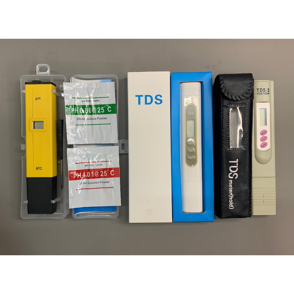 Bút Đo TDS Trắng Và Bao Da (TDS-3) Kiểm Tra Lượng Chất Rắn Hòa Tan Trong Nước Và Nhiệt Độ Nước Với Độ Chính Xác Cao
