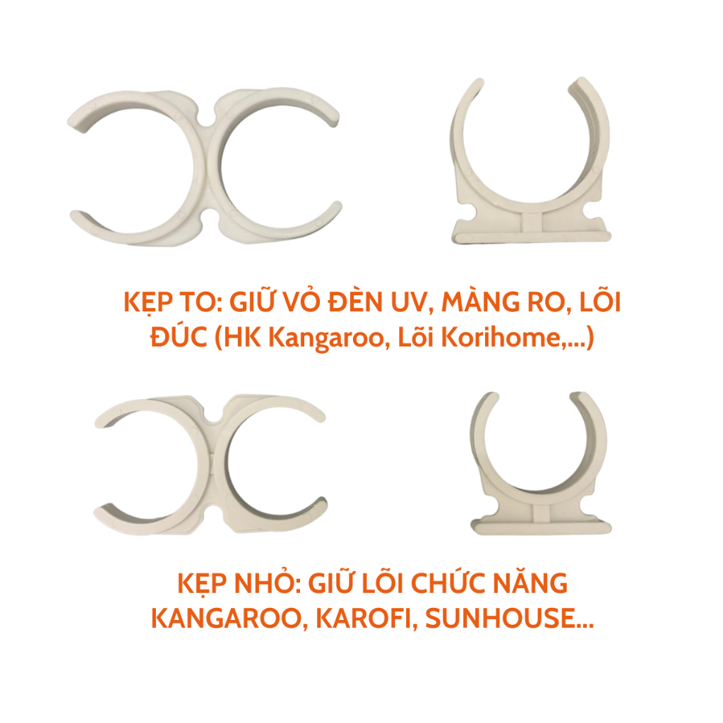 Kẹp Càng Cua Giữ Lõi Lọc Chức Năng, Màng RO, Bộ Đèn UV Dành Cho Máy Lọc Nước Kangaroo, Karofi, Korihome, Sunhouse...