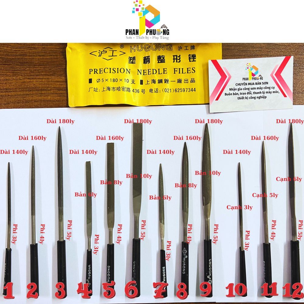COMBO 5 CÂY DŨA Mài Hợp Kim / Mài Dũa Kim Loại / Dũa Mài Sắt Cao Cấp Các Loại