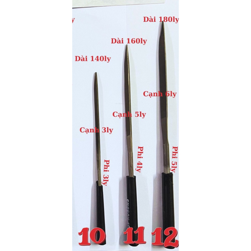 COMBO 5 CÂY DŨA Mài Hợp Kim / Mài Dũa Kim Loại / Dũa Mài Sắt Cao Cấp Các Loại