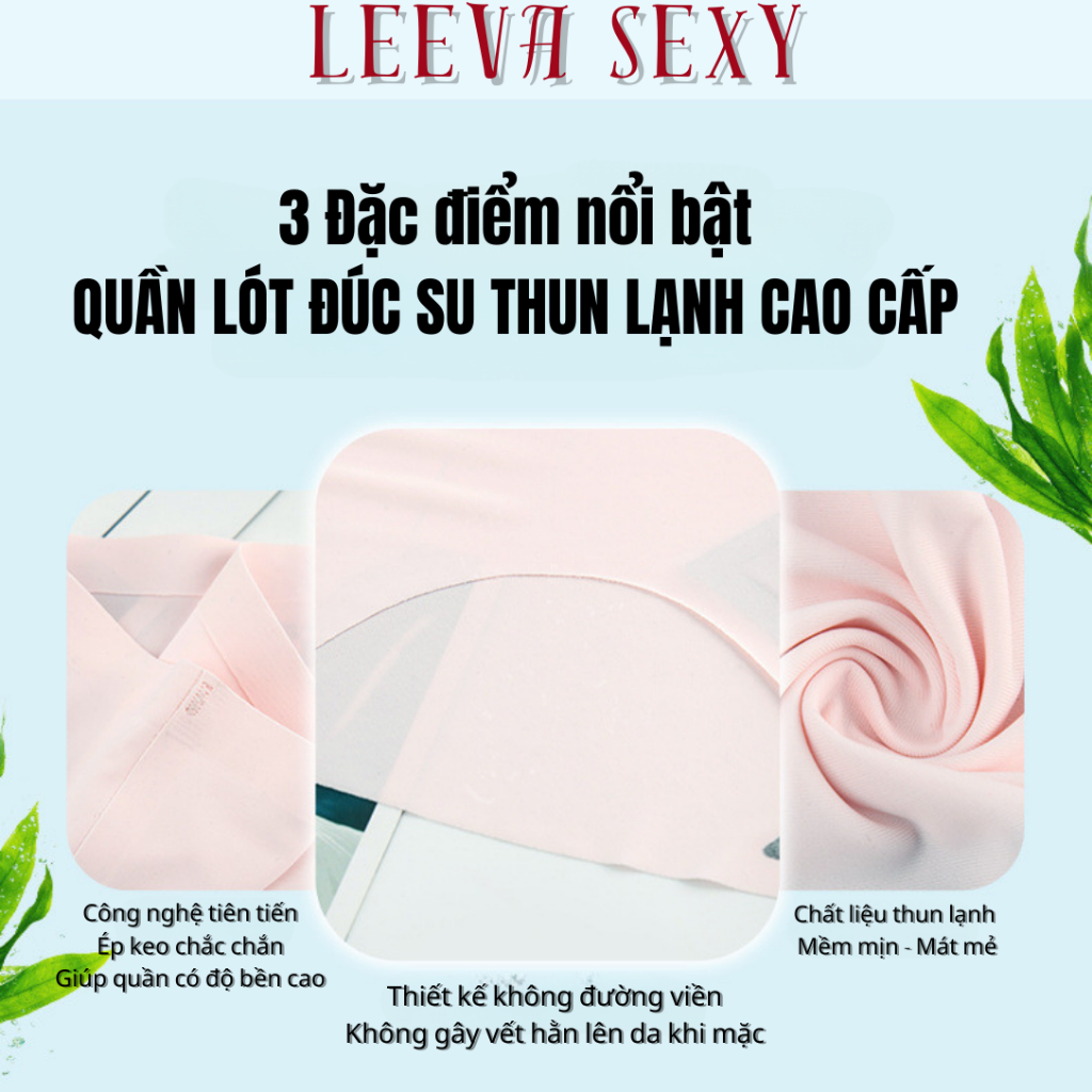 Quần lót nữ đúc su thun lạnh cao cấp, quần chip kháng khuẩn mặc siêu mát QL01