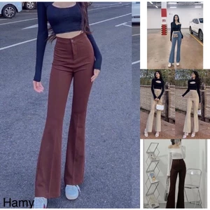 Quần Loe 1 Cúc Nhiều Màu Siêu Đẹp Phù Hợp Với Nhiều Loại Dáng