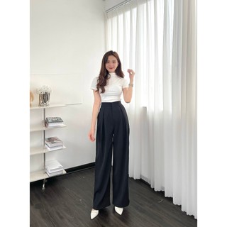 Quần nữ ống rộng cạp cao chất GOD- 247store - Quanongrong382_P13K12