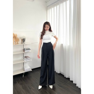 Quần nữ ống rộng cạp cao chất GOD- 247store - Quanongrong382_P13K12