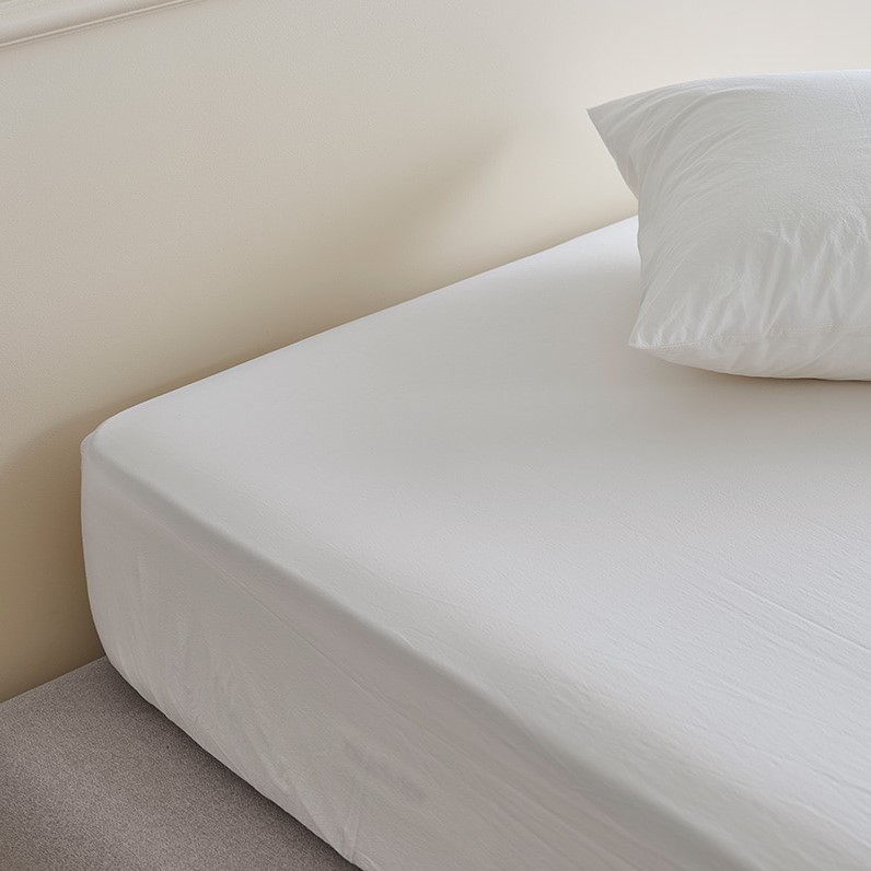 Ảnh Ga giường Changmi Bedding 100% Cotton Sateen trắng trơn 400 sợi. Tiêu chuẩn khách sạn 3