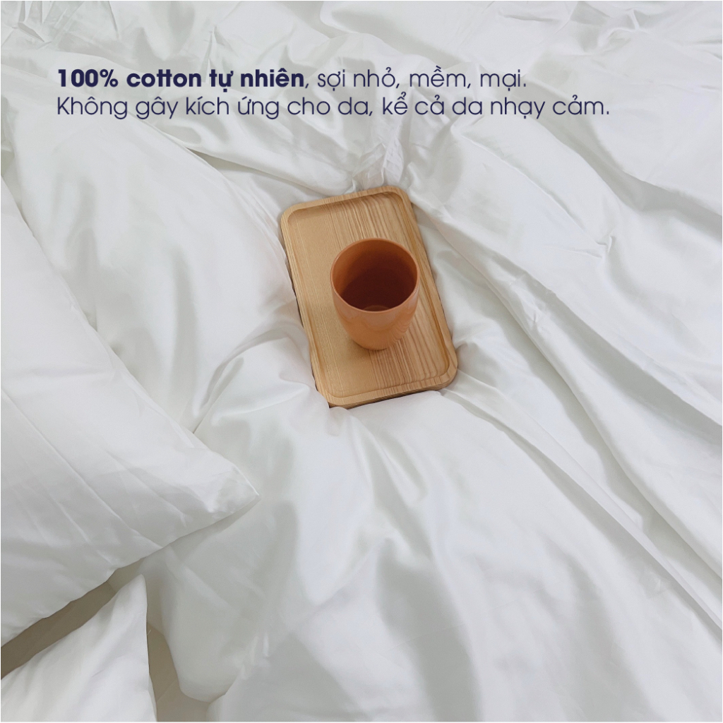 Ảnh Ga giường Changmi Bedding 100% Cotton Sateen trắng trơn 400 sợi. Tiêu chuẩn khách sạn 1